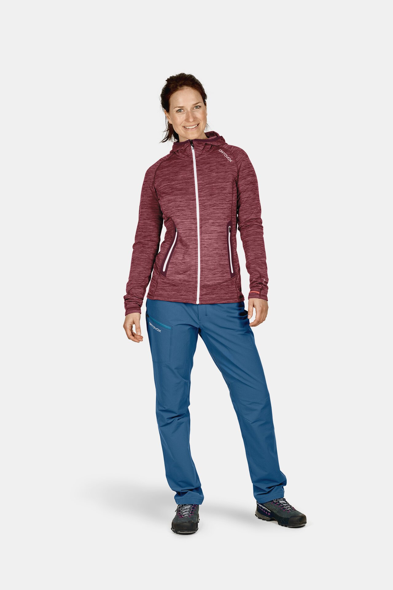 ORTOVOX FLEECE LIGHT MELANGE HOODY W Hoodies ORTOVOX